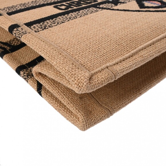 CHRISTIAN DIOR Book Tote Beige Canvas Handbag - Picture 6 of 9